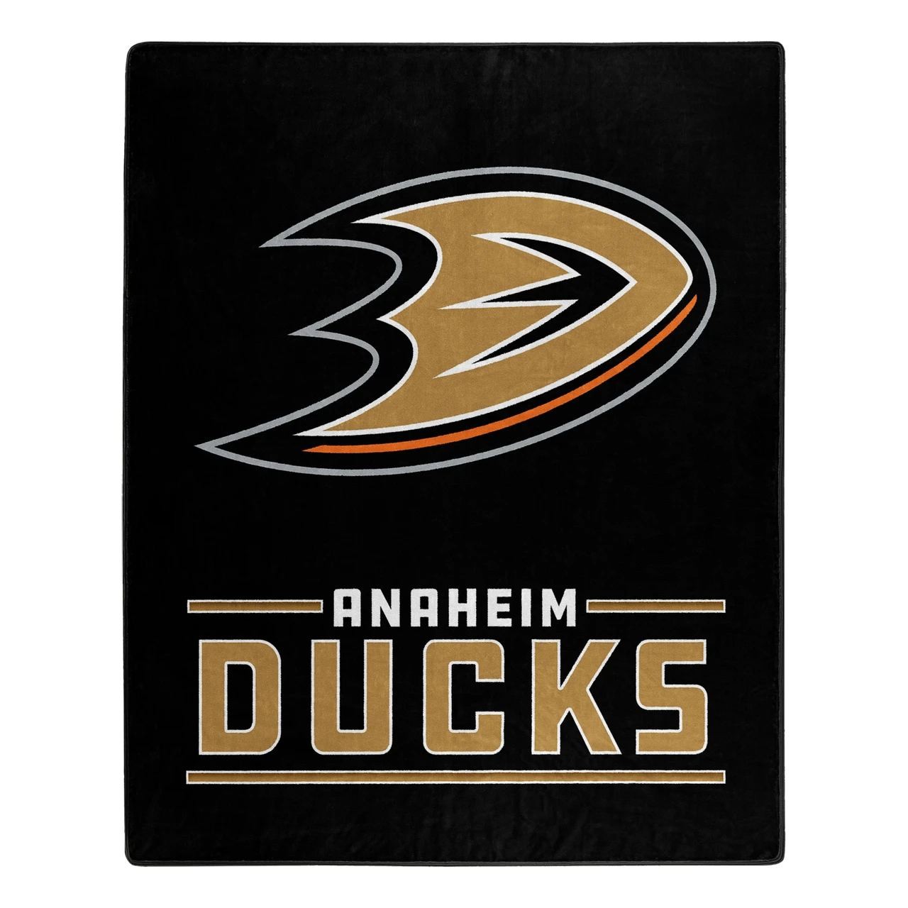 Anaheim Ducks Royal Plush Interference Throw Blanket 50x60"