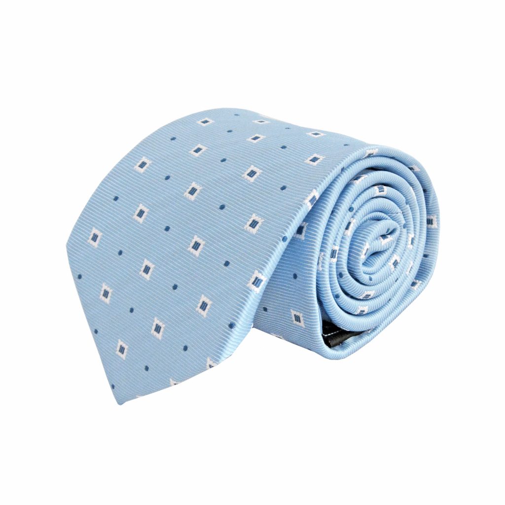 57 X 3.5 Inch Light Blue-Dots & Squares