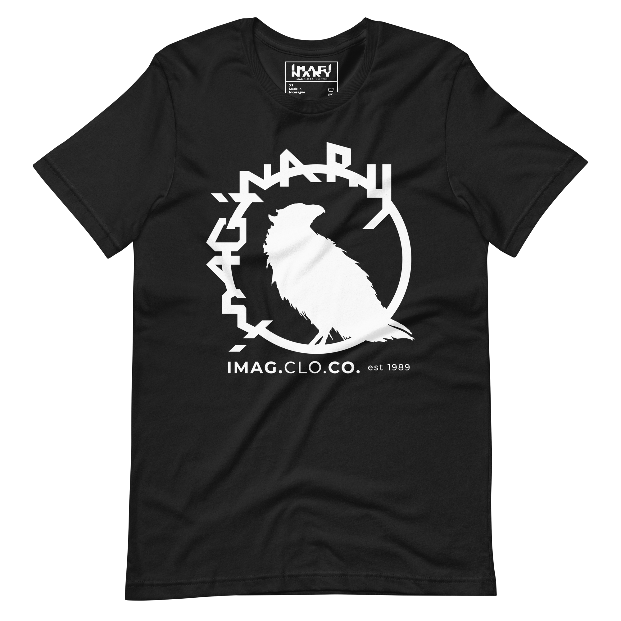 Perched in Time – Minimalist Crow Tee