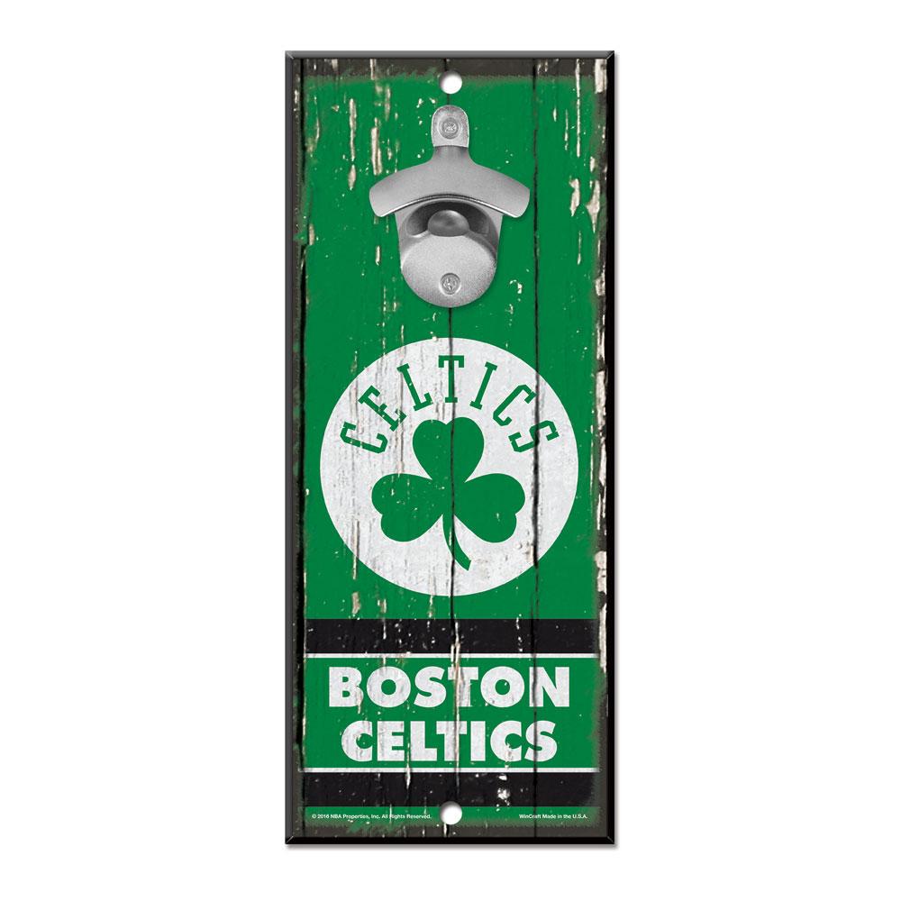 Boston Celtics Wood Bottle Opener 5x11"