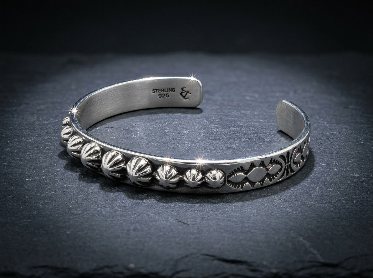 Sterling Silver Bracelet - Size 7 #100