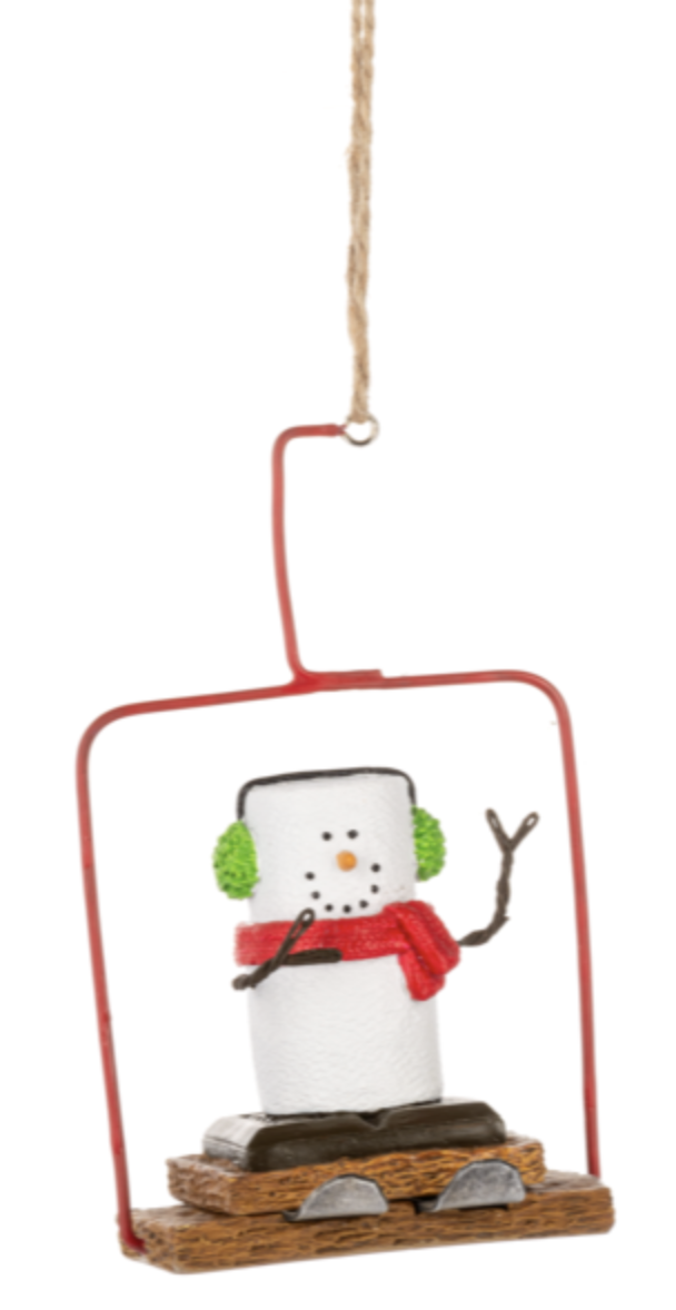 Smores on Ski Lift Ornament