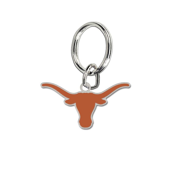 Texas Longhorns Cloisonne Metal Keychain