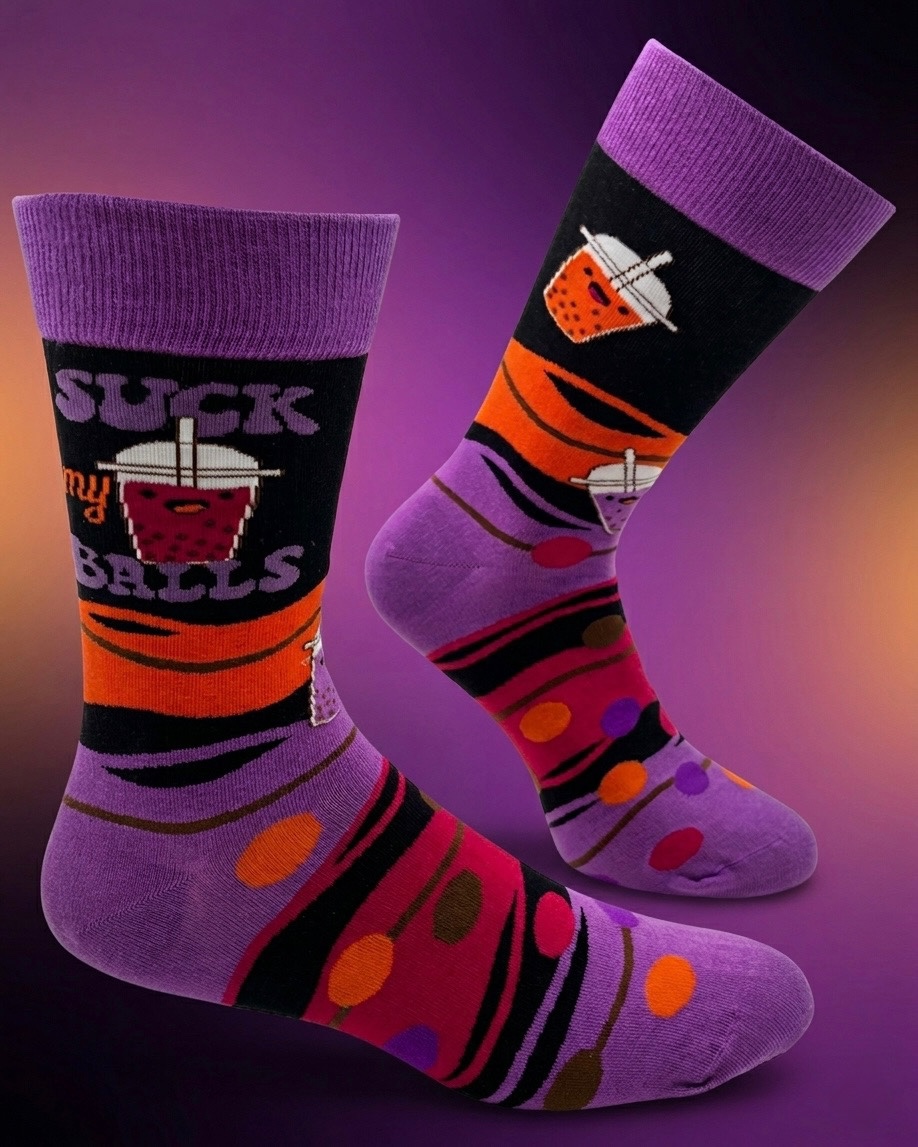 Suck My Balls Men's Crew Socks Size 7-12