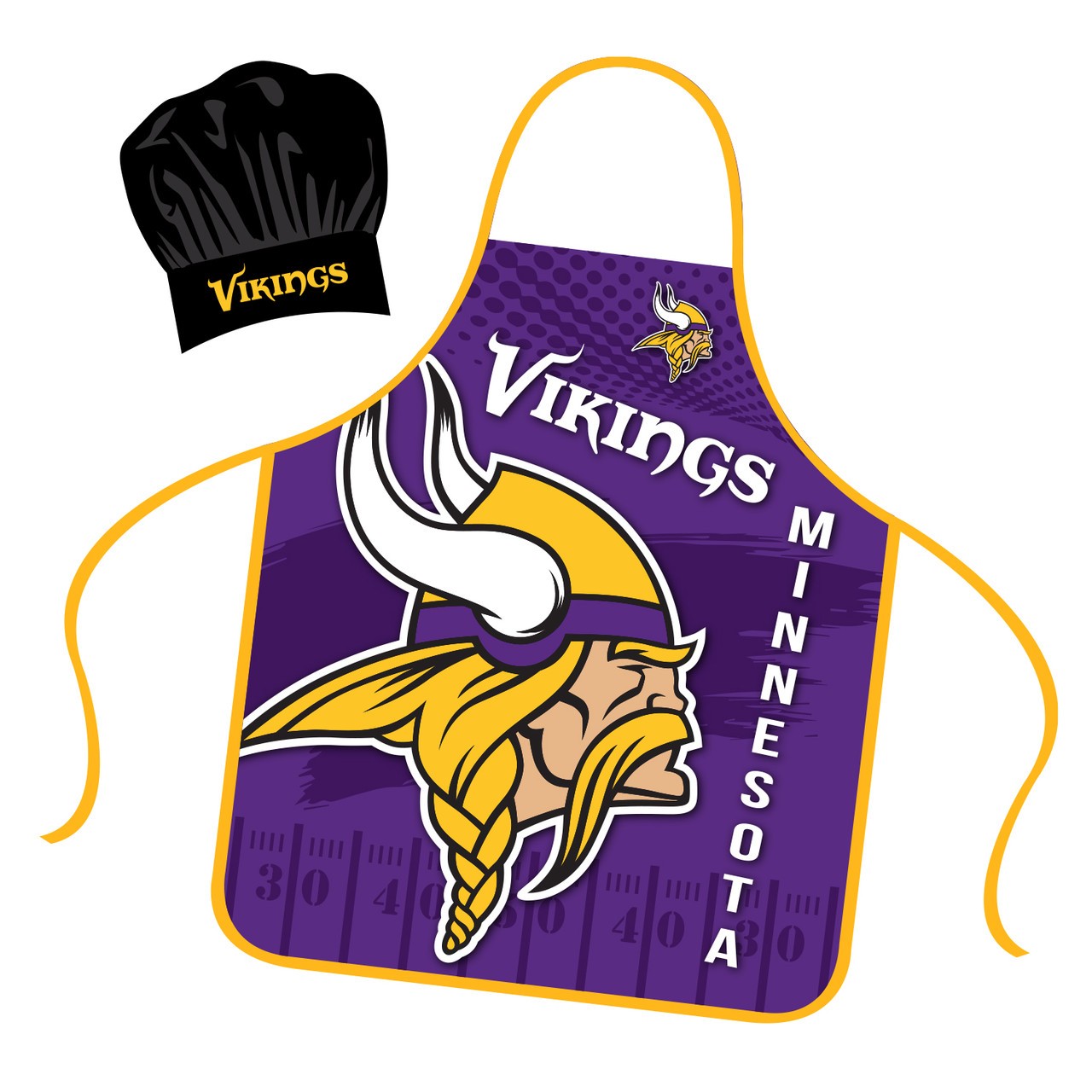 Minnesota Vikings Mojo Chef Apron and Hat Set