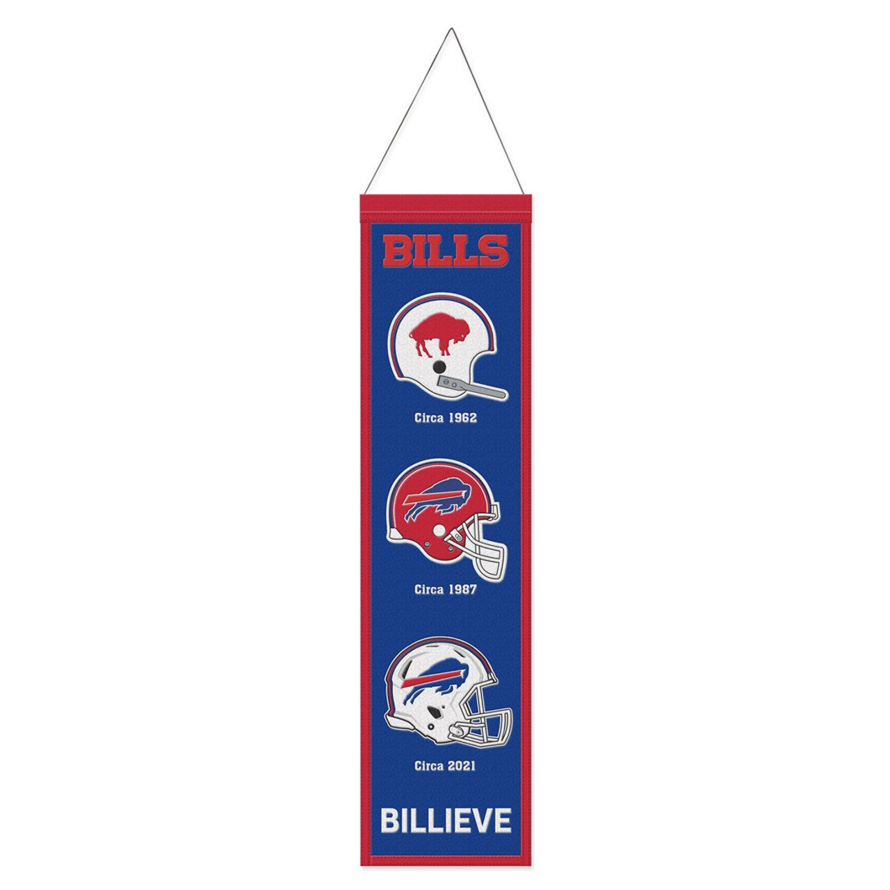 Buffalo Bills Wool Evolution Banner 8x32"
