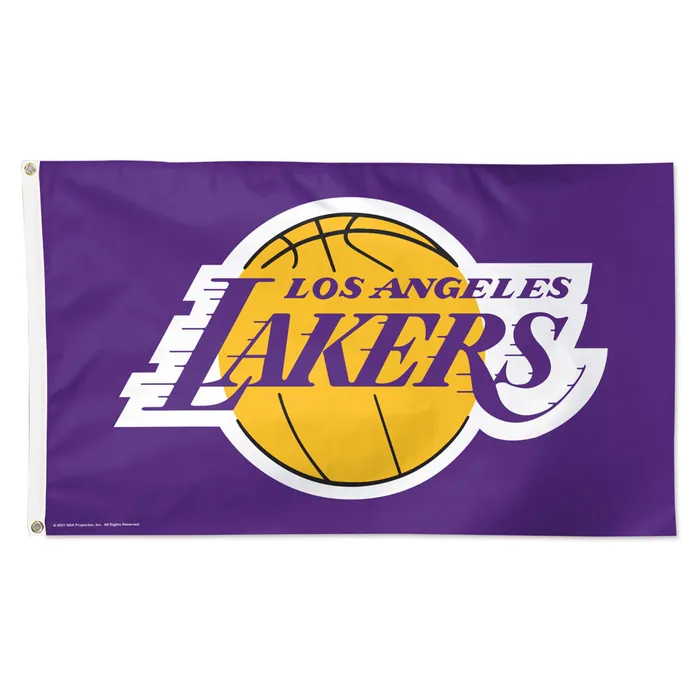Los Angeles Lakers Deluxe Purple Flag 3x5'