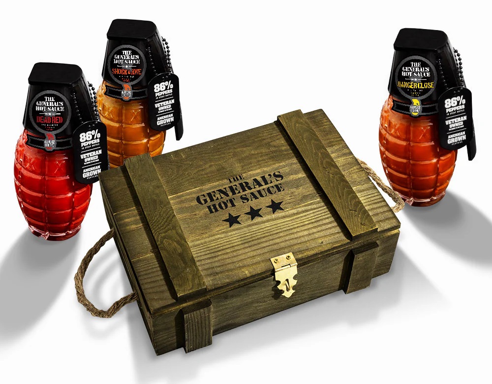 The General's Hot Sauce 3-Star Gift Box