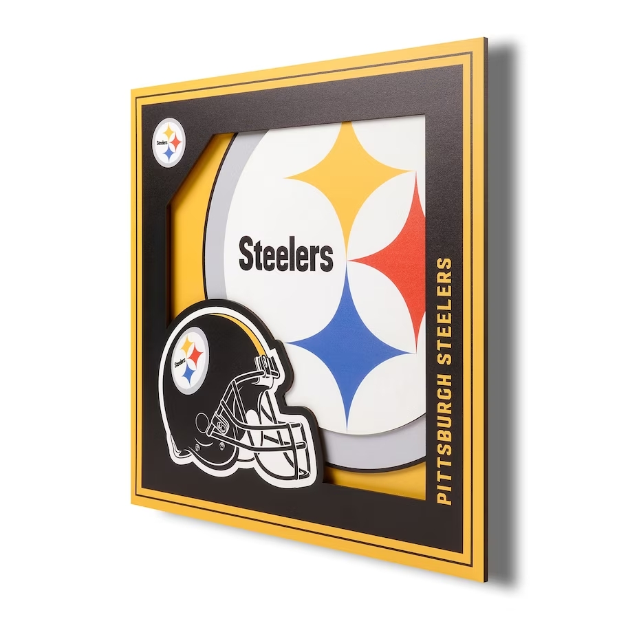 Pittsburgh Steelers 3D Wall Art 12x12"