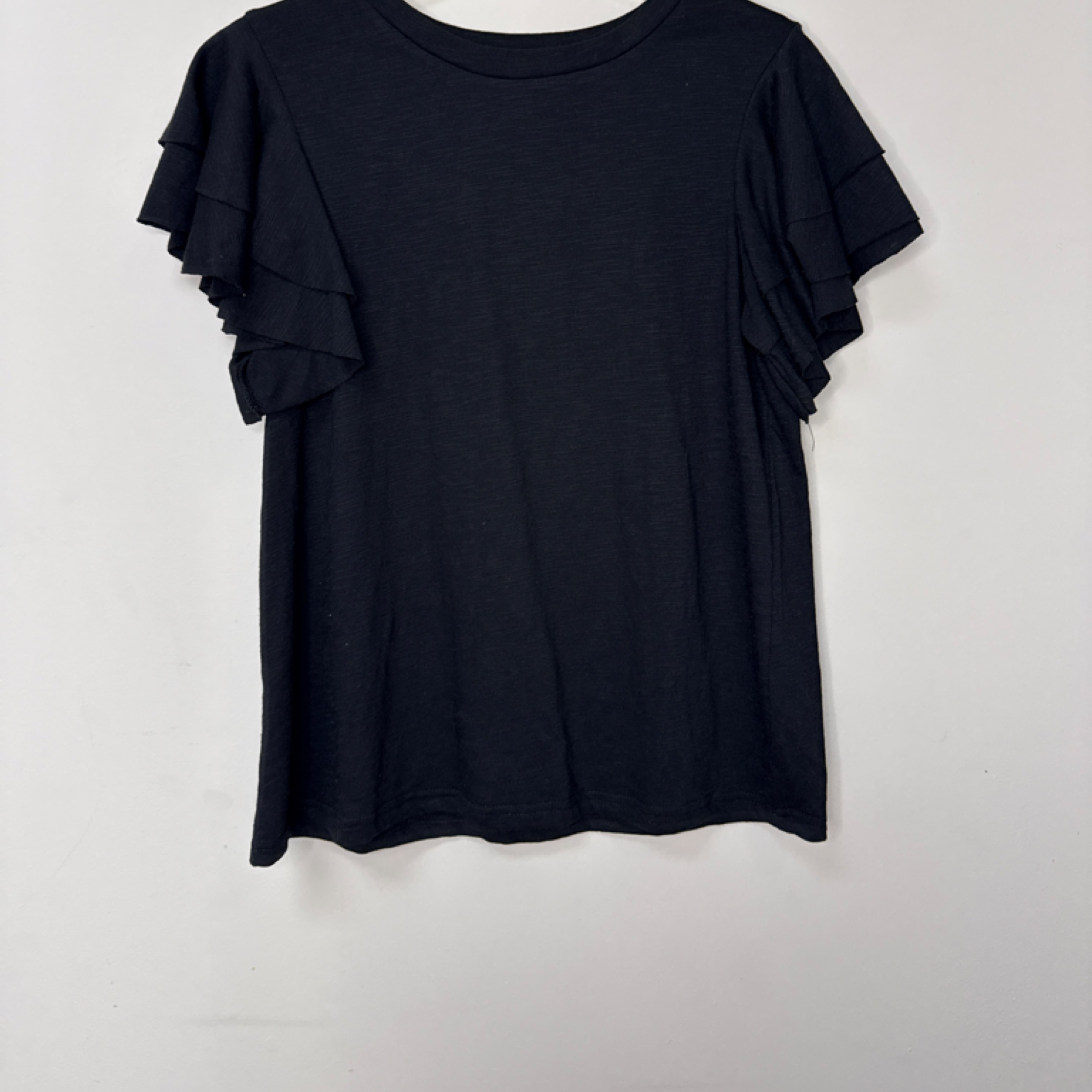 Dear Lover ruffle sleeve top black — Bama Tan boutique, Tuscaloosa AL