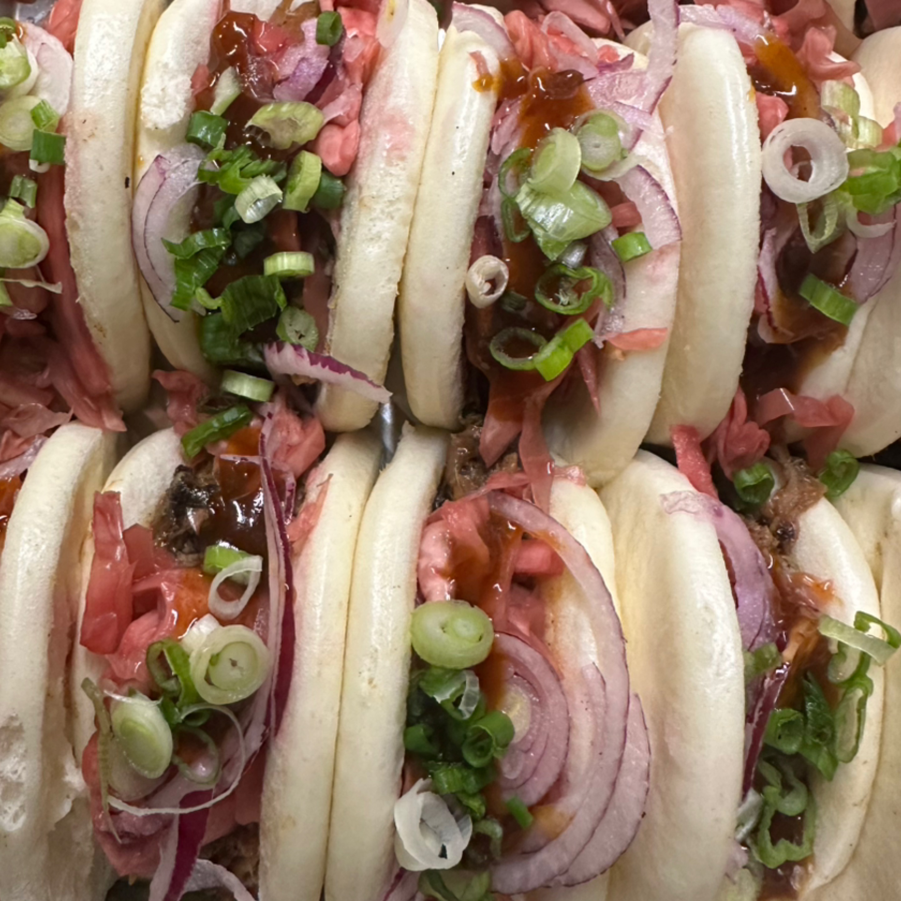 12. Bbq Pulled pork bao buns and  fries