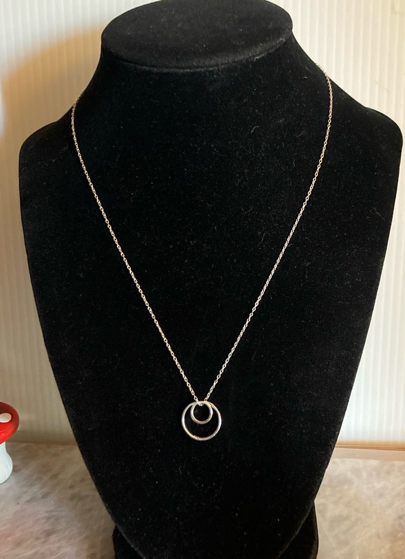 Sterling Silver Necklace & βI Am Thankful Your Path Crossed Mineβ Pendant