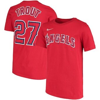 Los Angeles Angels Mike Trout Kids Player Shirt
