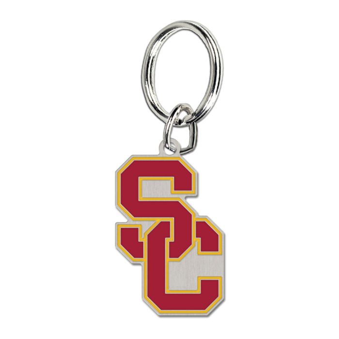 USC Trojans Cloisonne Metal Keychain