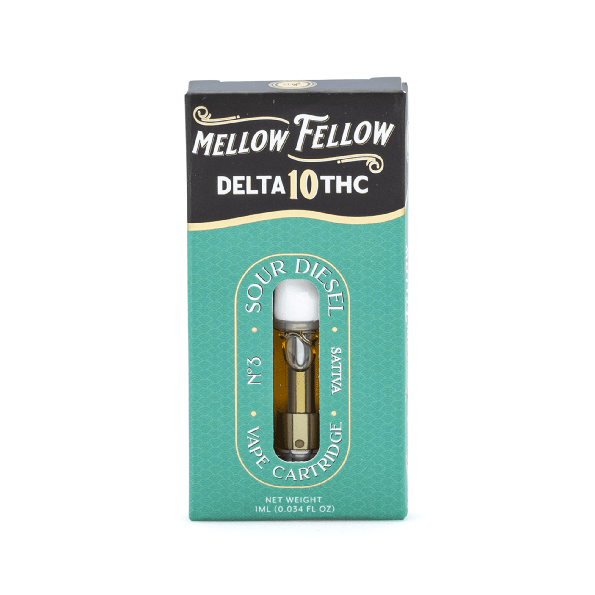 Mellow Fellow Sour Diesel Delta 10 THC 1ml