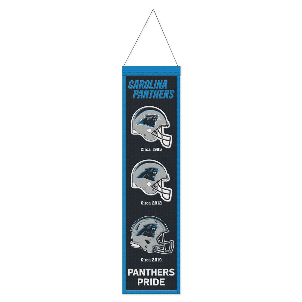 Carolina Panthers Wool Evolution Banner 8x32"