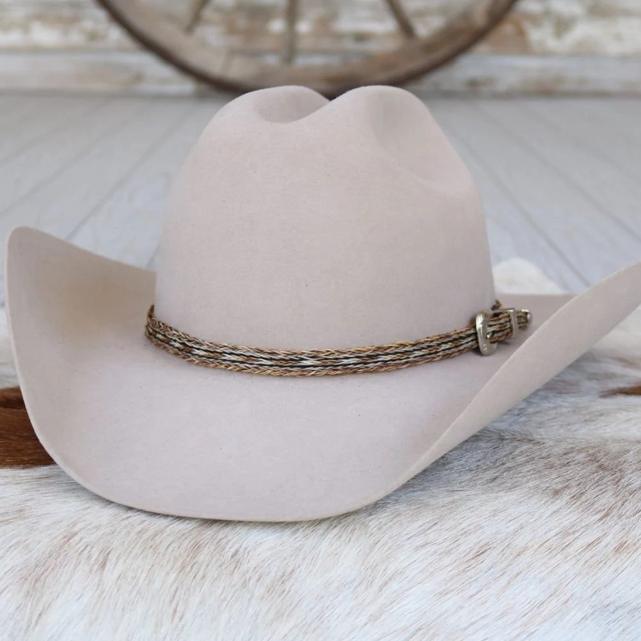 Willow Horsehair 5 Strand Braided Buckle Hat Band - Highline