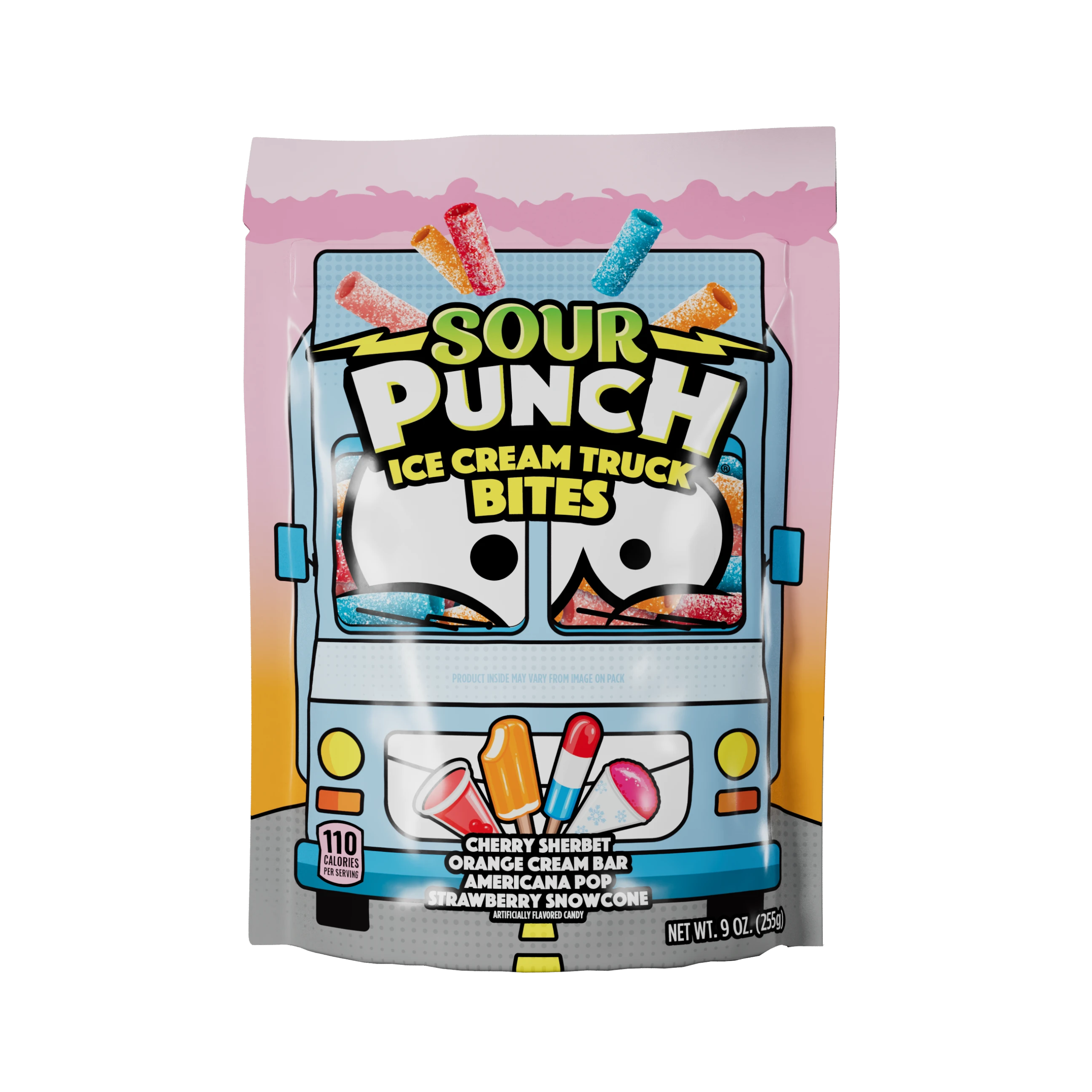Sour Punch Ice Cream Popsicle Flavor Truck Bites 9 oz Bag
