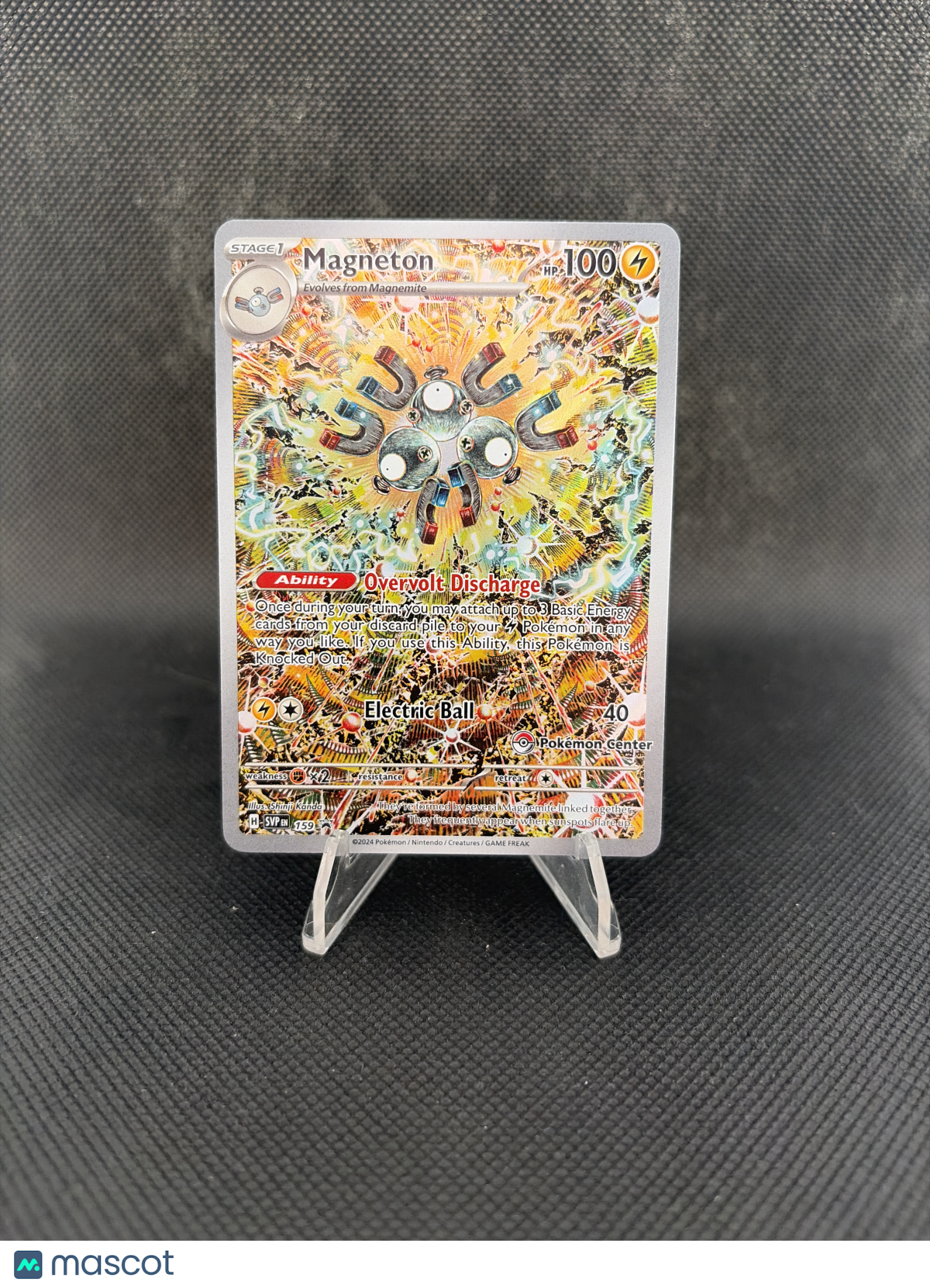 2024 Surging Sparks Magneton Holo Black Star Promo FA #159