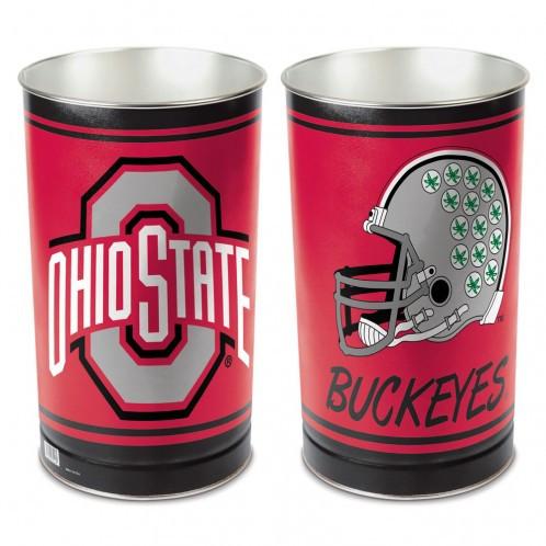 Ohio State Buckeyes Waste Basket 15”