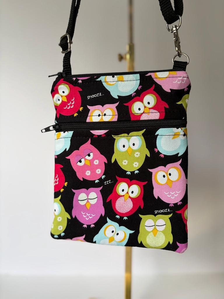 Small Crossbody Bag – Sleepy Owls, photo 2 of 12