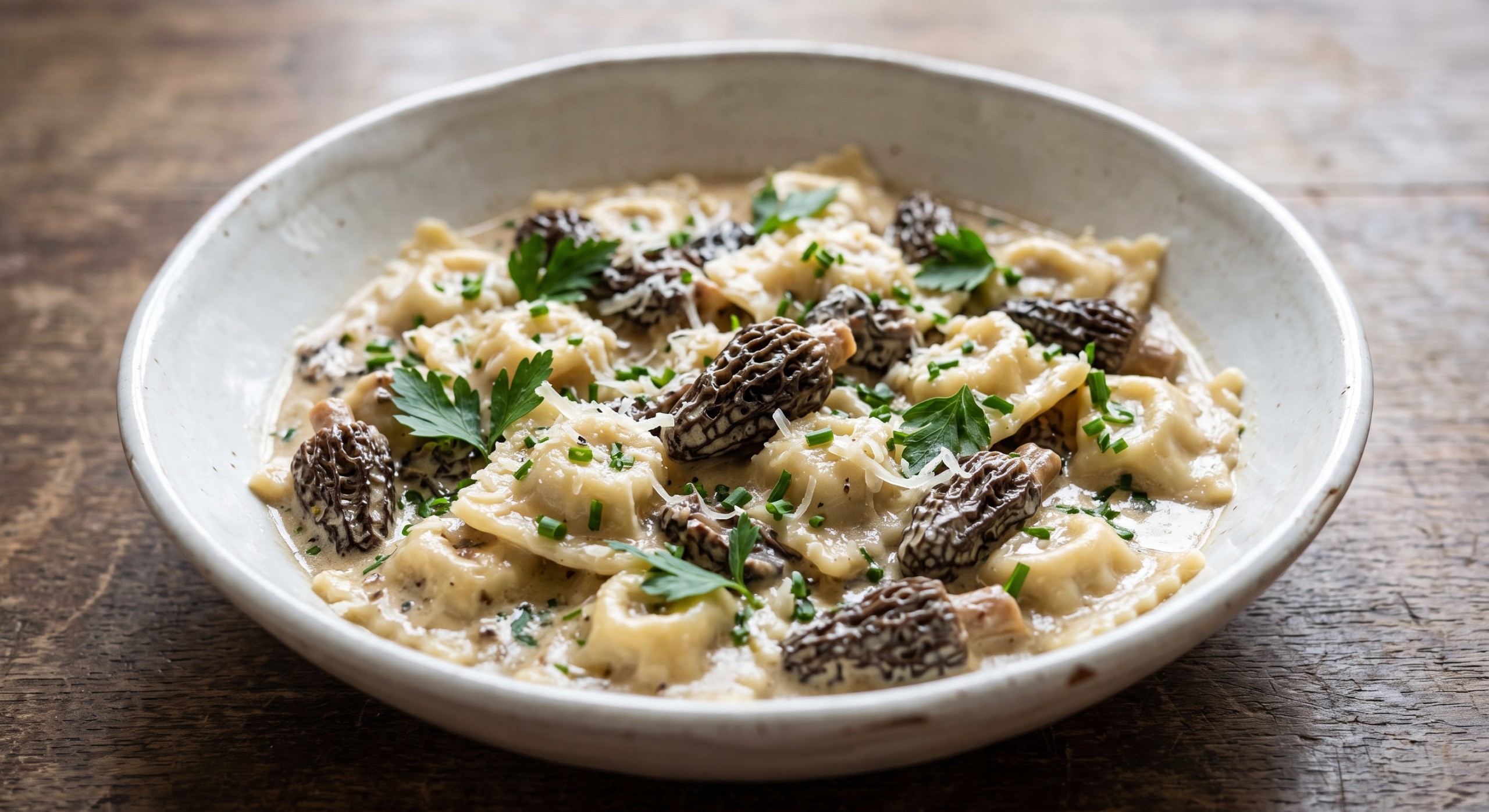 Ravioles aux morilles