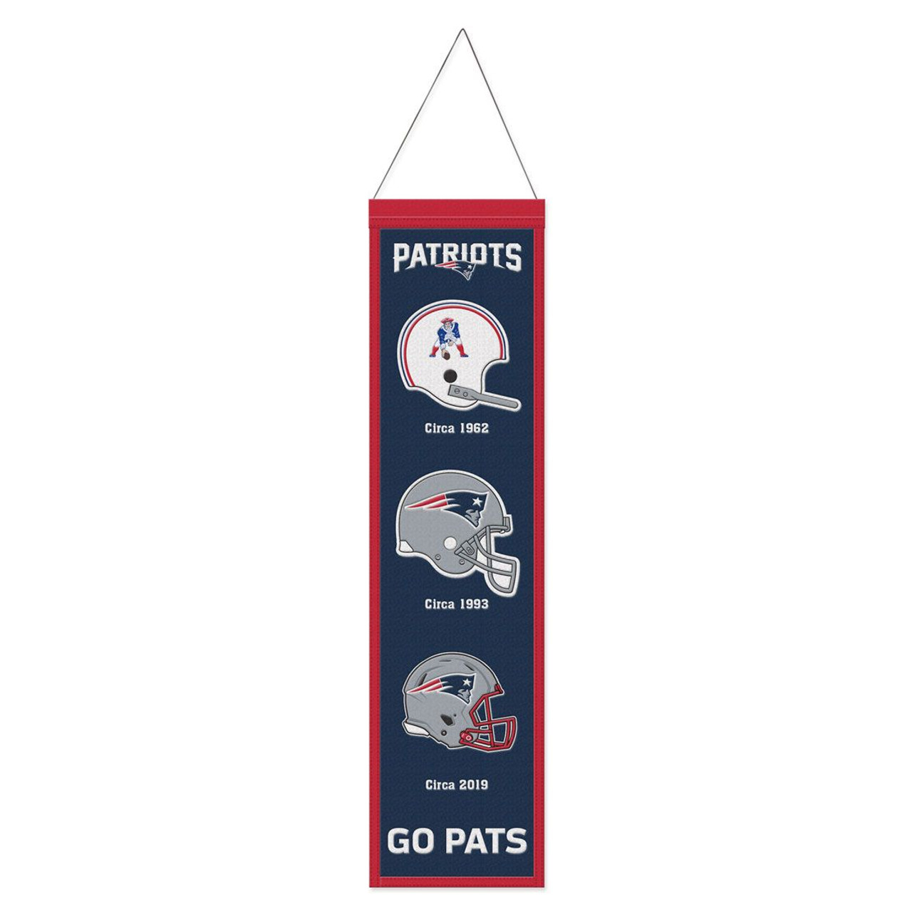 New England Patriots Wool Evolution Banner 8x32"