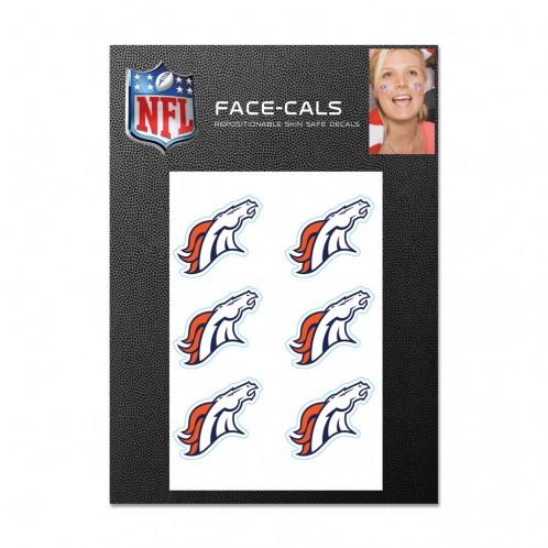 Denver Broncos Face Cals Tattoos