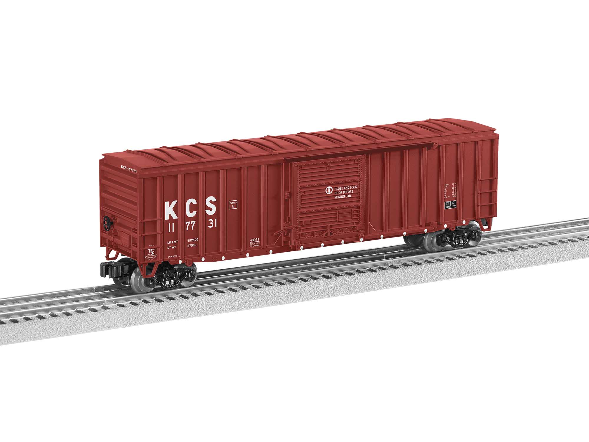 Lionel 2043031 KCS Standard 50' Boxcar # 117731 O Scale