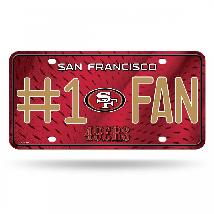 San Francisco 49ers #1 Fan License Plate