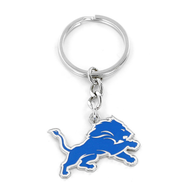 Detroit Lions Metal Keychain