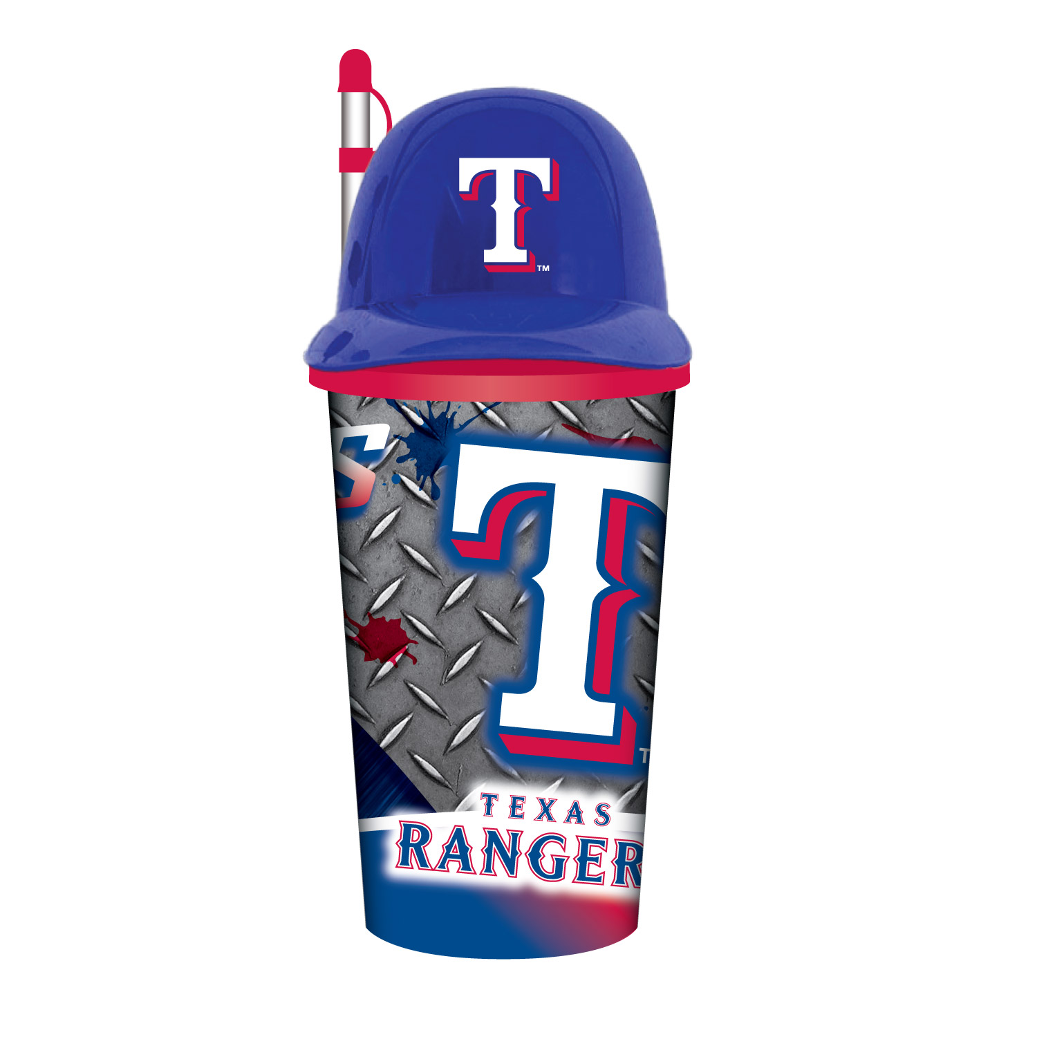 Texas Rangers Helmet Cup with Straw 32oz