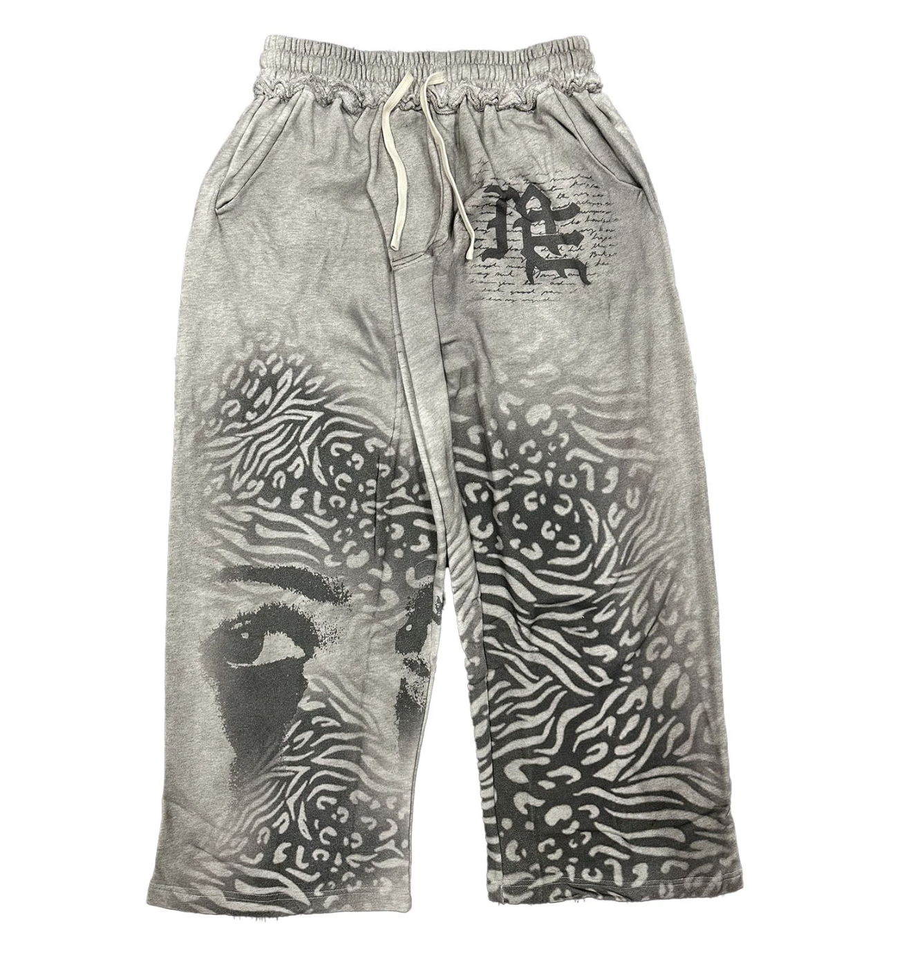 MIXED EMOTION Grey ‘Striped’ Sweatpants