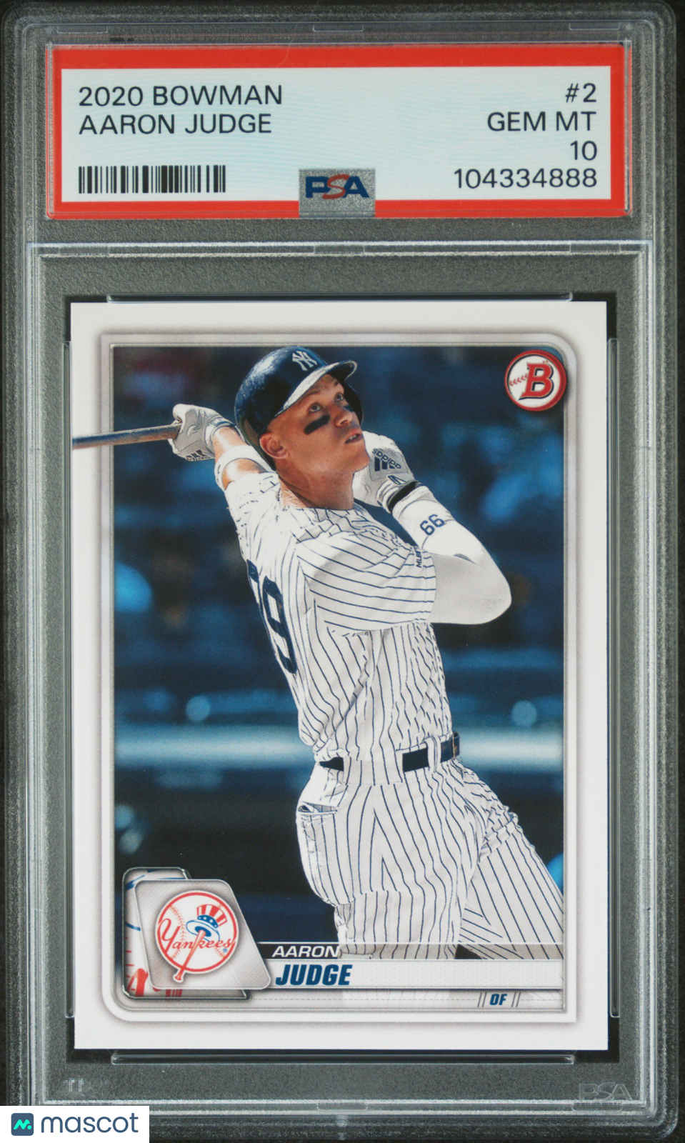 2020 Bowman Aaron Judge #2 PSA 10