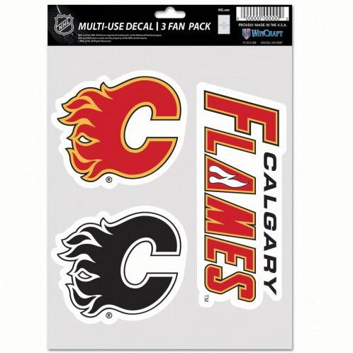 Calgary Flames Multi Use 3 Pack Fan Decals