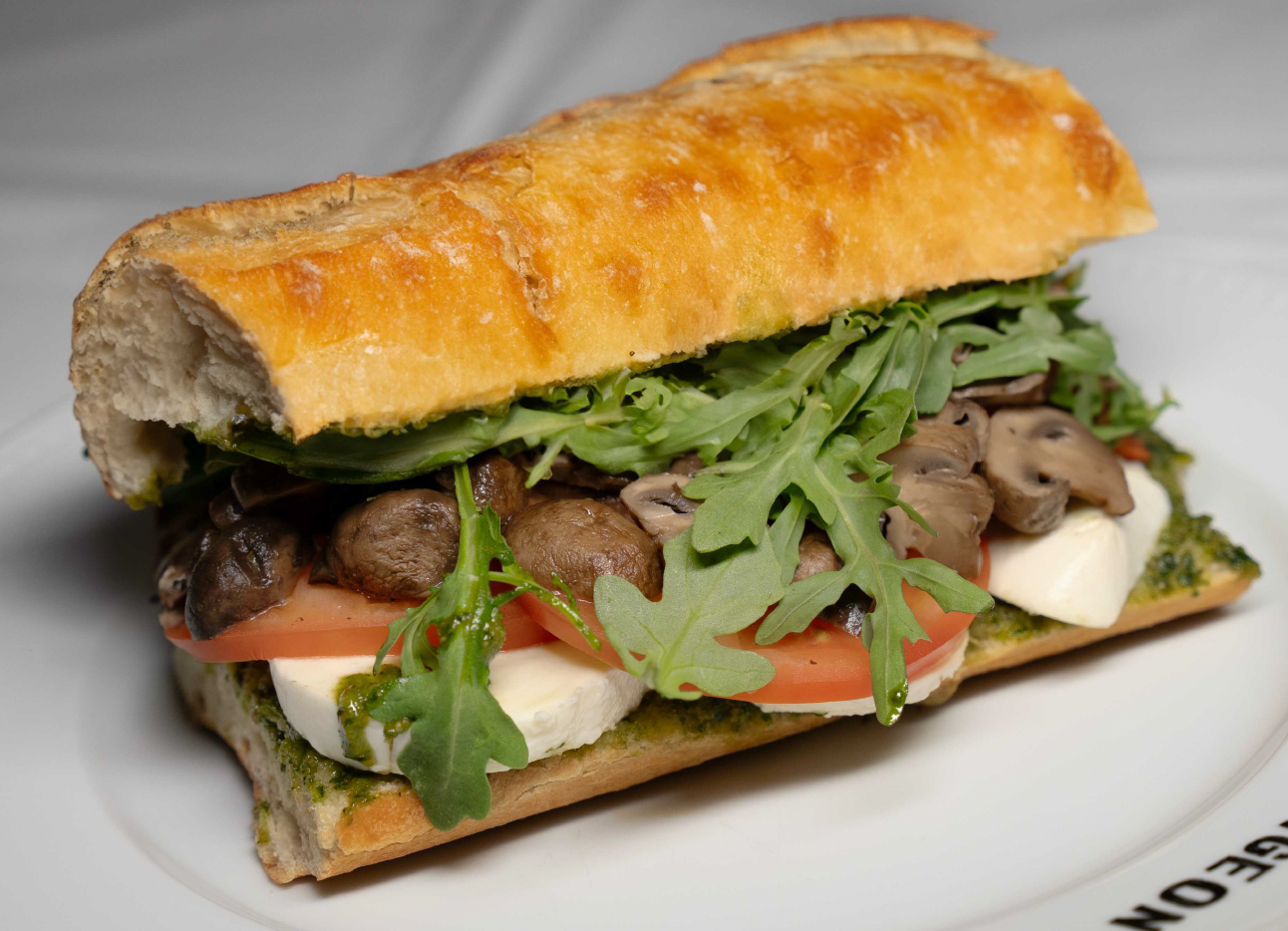 Mushroom Baguette Sandwich