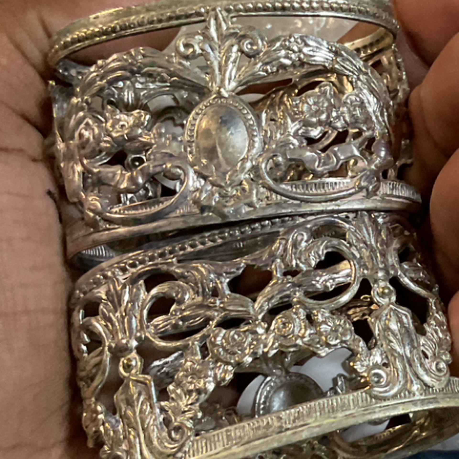 Silver Napkin Ring Set
