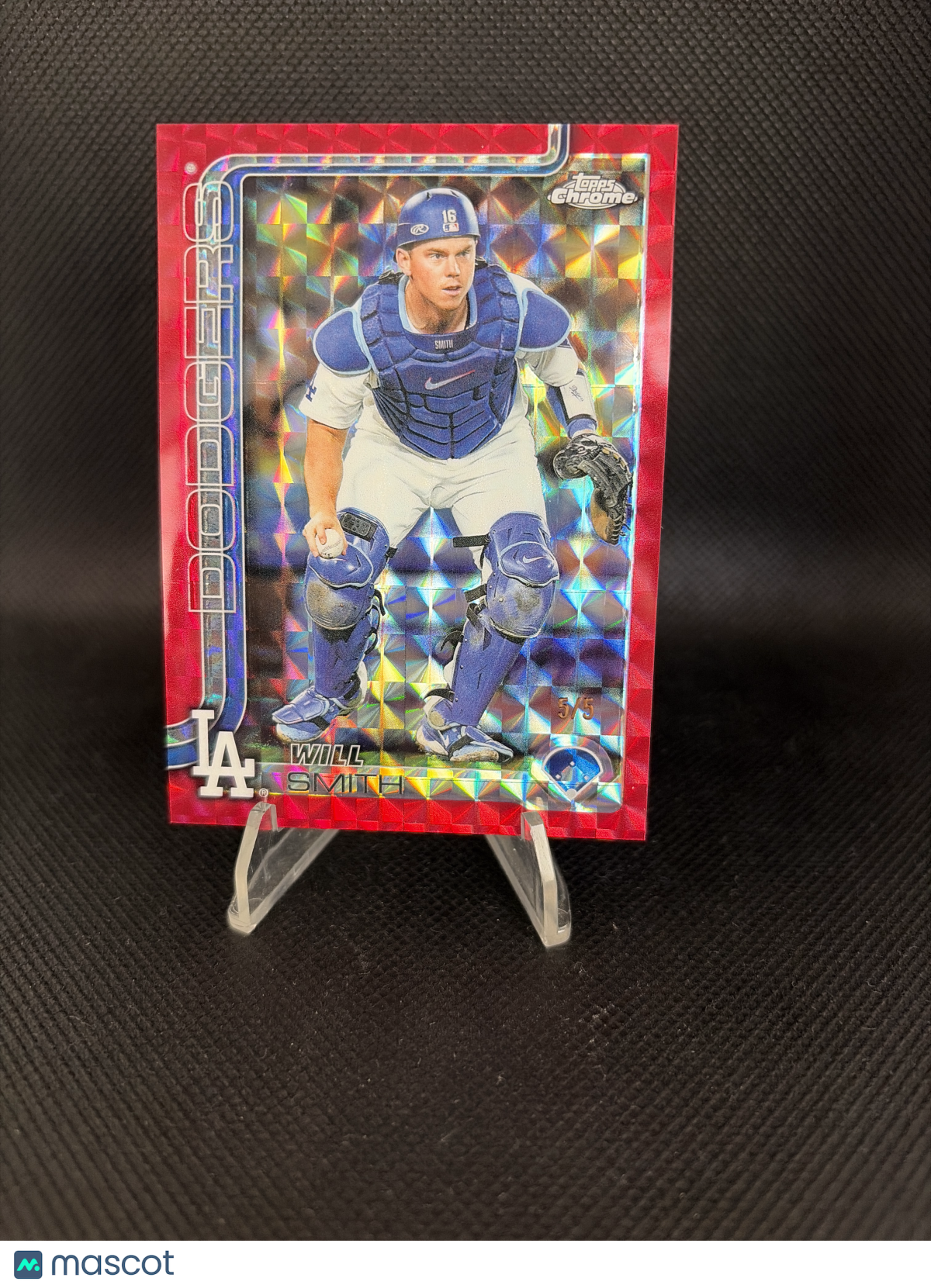 2025 Topps Chrome Update Series Will Smith #USC196 Red Geometric /5