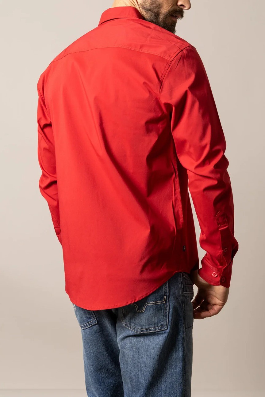Kimes Ranch KR Team Dress Shirt - Red