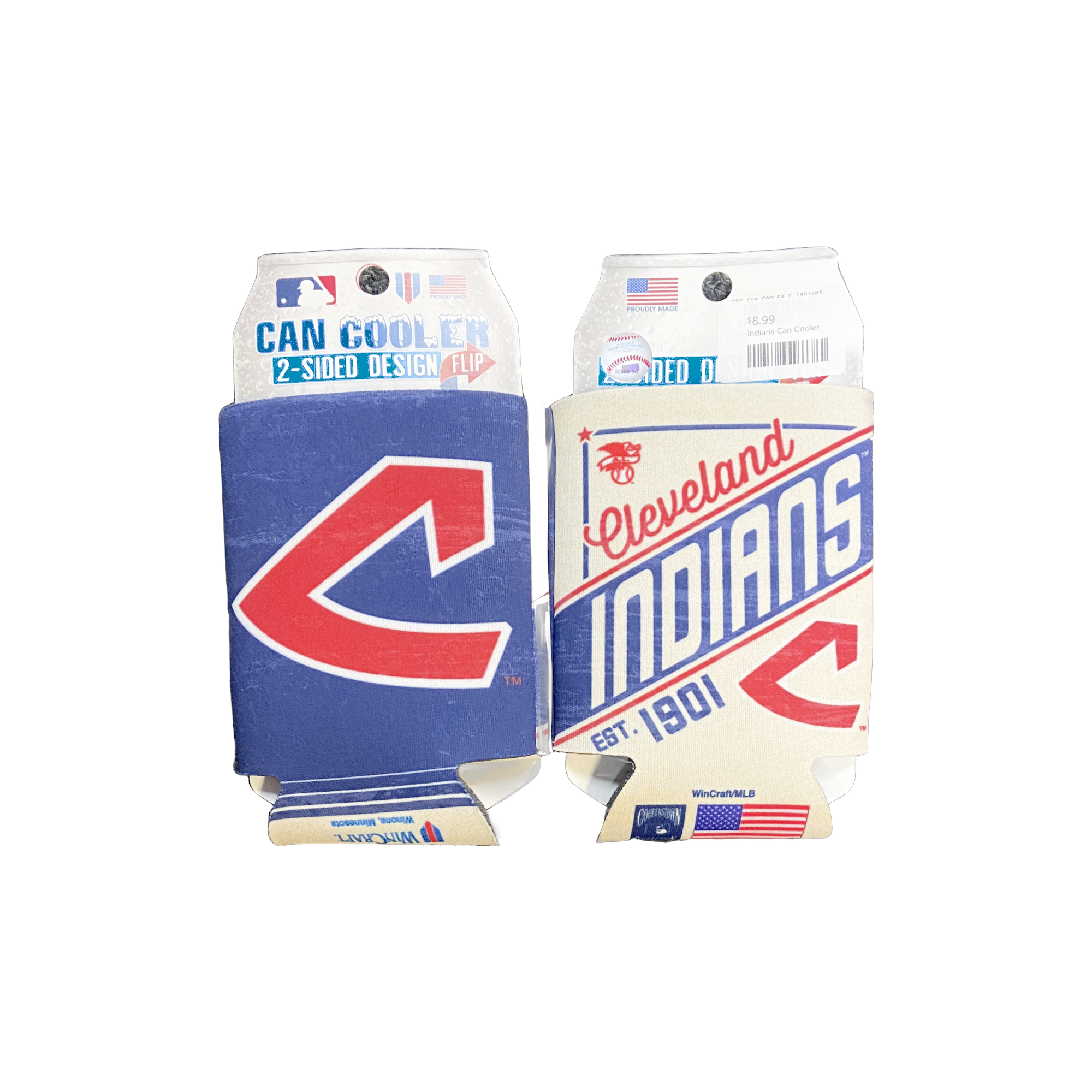 Cleveland Indians Vintage Can Cooler