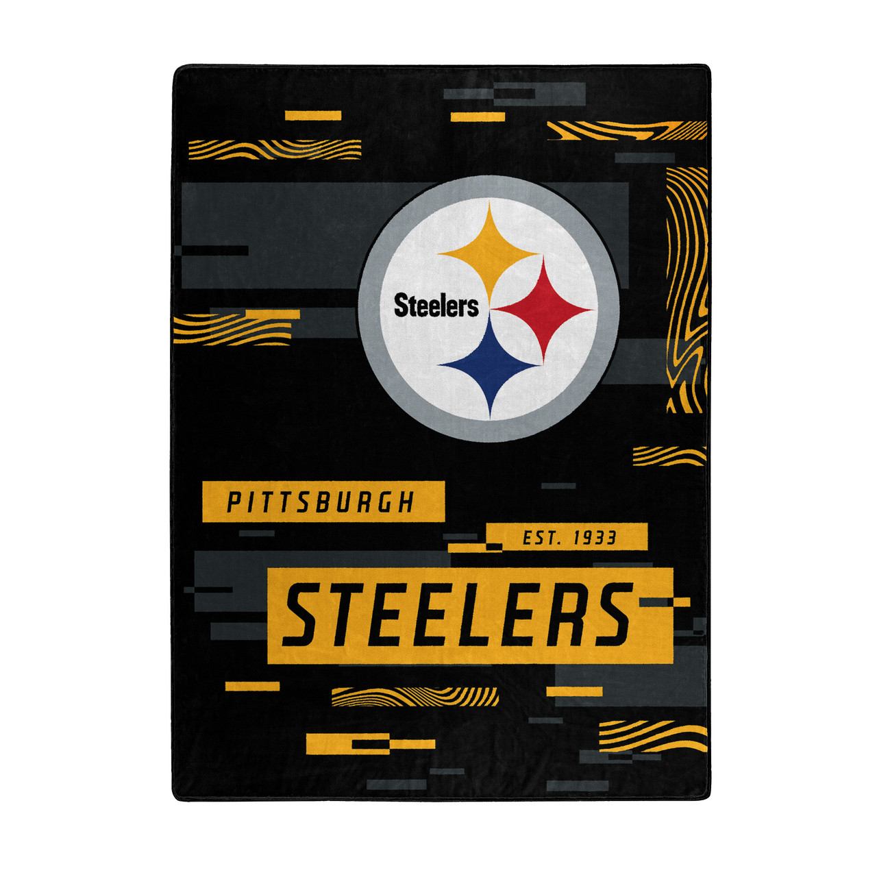 Pittsburgh Steelers Digital Design Raschel Blanket 60x80"