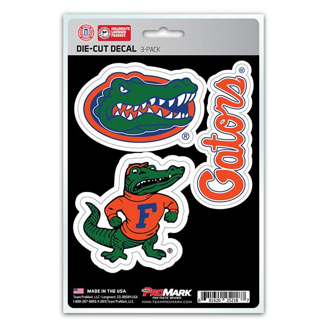 Florida Gators Die Cut Team Decals 3pk