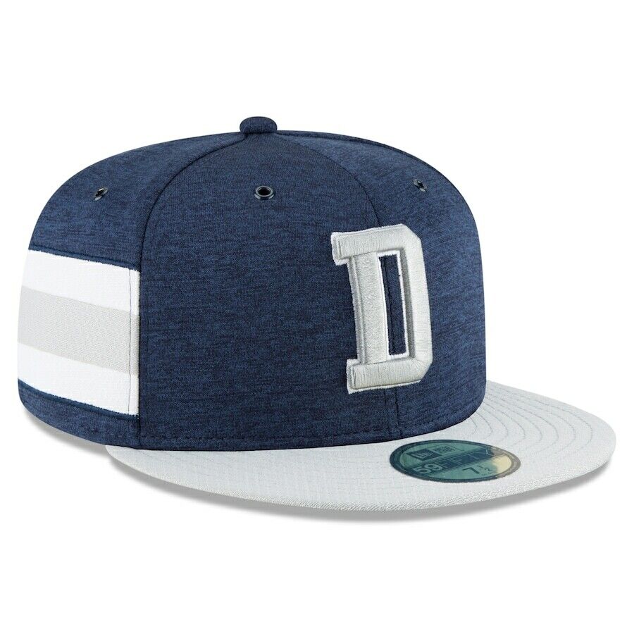 Dallas Cowboys New Era 59FIFTY Sideline Hat - Blue/Grey