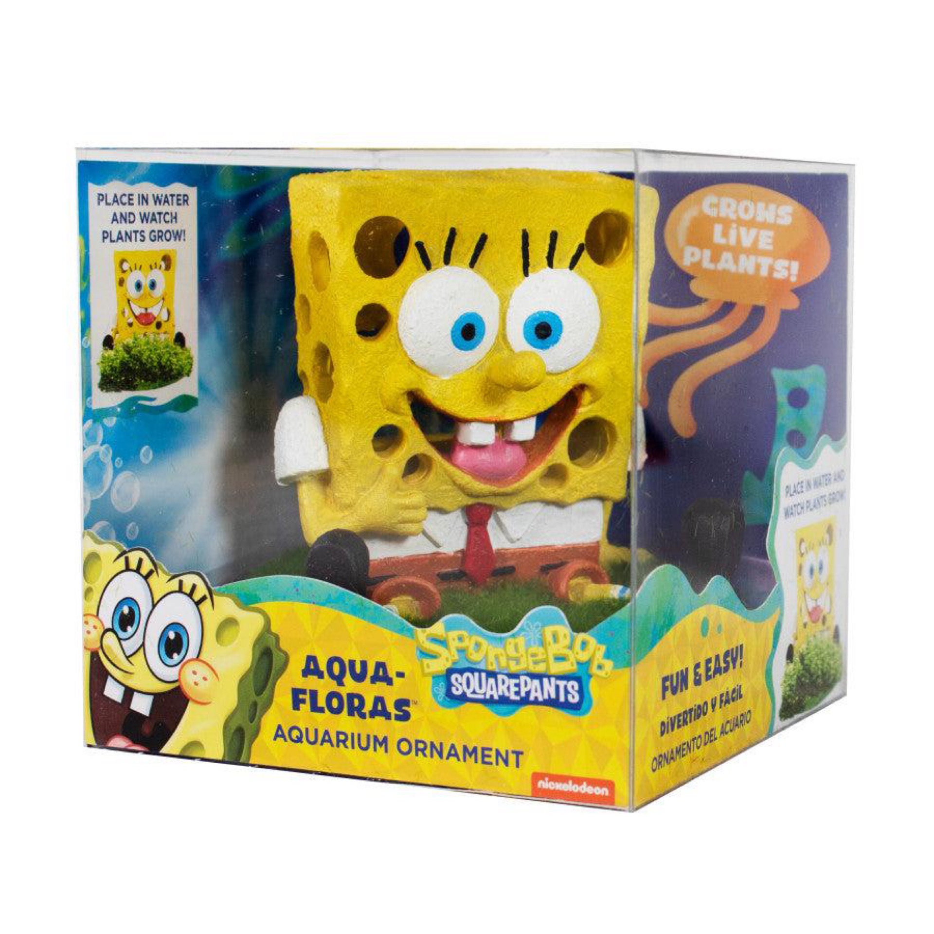 Spongebob Aqua-Floras Living Aquarium Ornament