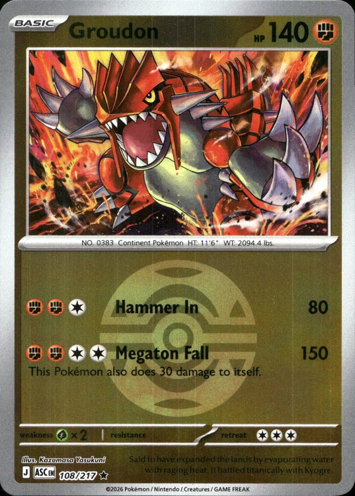 Groudon - ME02.5 108/217