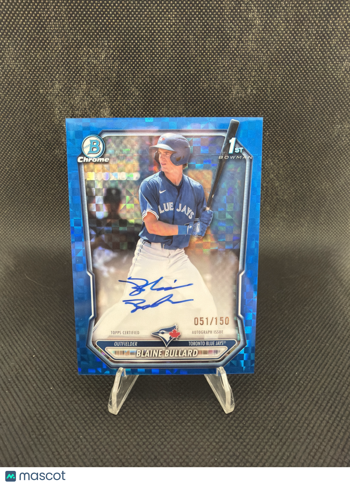 2026 Bowman Chrome Blaine Bullard 1st Bowman Blue X-Fractor Auto /150