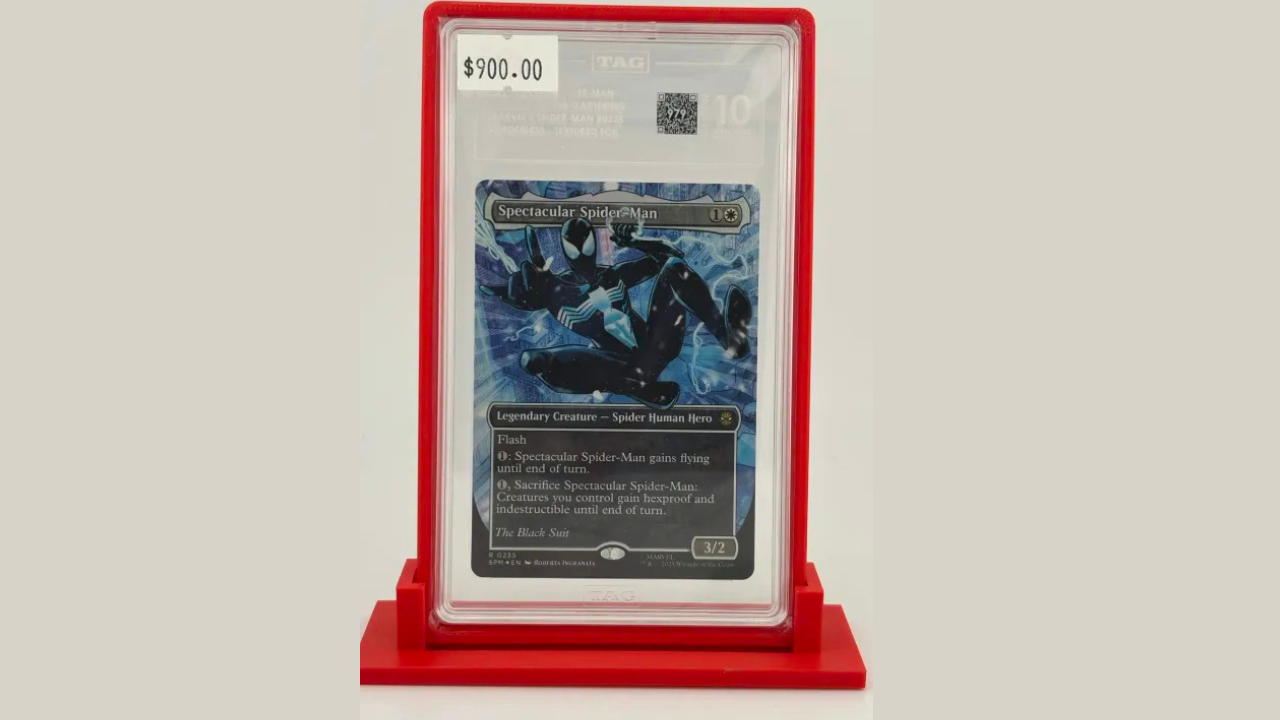 Spectacular Spider-Man Borderless Textured Foil #0235 Tag 10