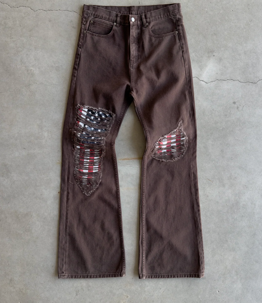 Bravest Studios Brown Liberty Flare Denim
