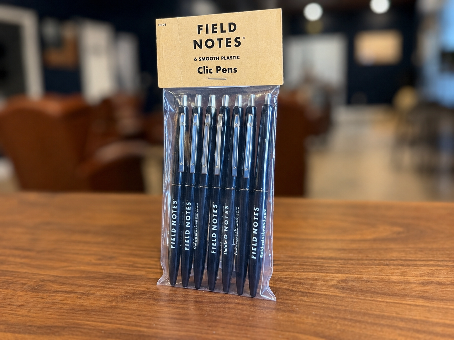Field Notes - Clic Pen 6-Packs: Black Pen Black Ink