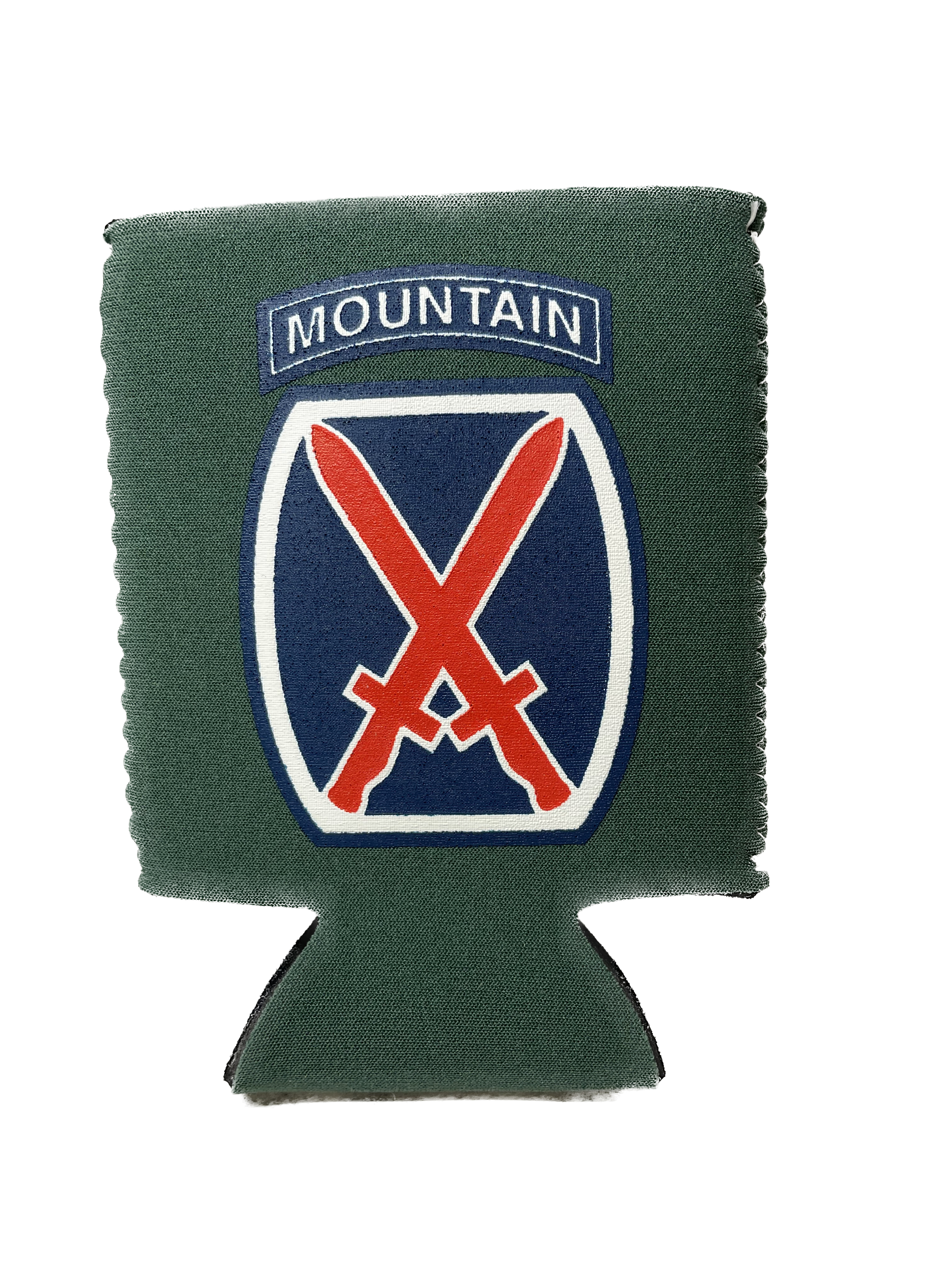 10th Mountain Division Green or White Koozie